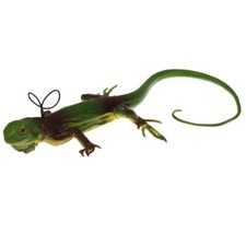 36cm Plastic Animal Toy Reptile Lizard Figure Green Soft Prank Trick Joke Toy