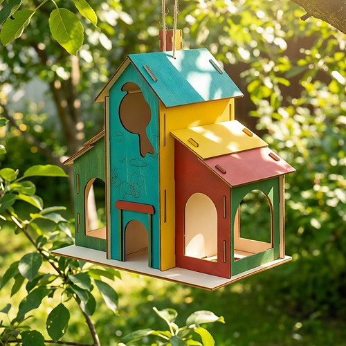 Bird house kit diy wooden - bird,
