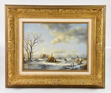 Dutch Winter Landscape Oil