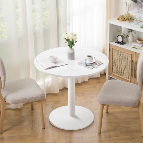 Black white round dining - round,
