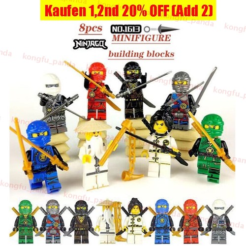 8pcs minifigure ninjago master - 8pcs,