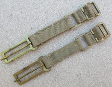 Pair WW2 British Army:"WEBBING BRACE ATTACHMENTS" (Unblancoed, S&S Ltd)