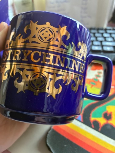 Strychnine mug blue gold - blue, &