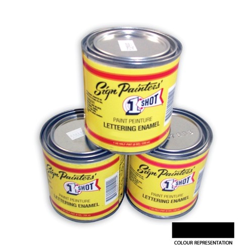 Shot lettering enamel - lettering, paint