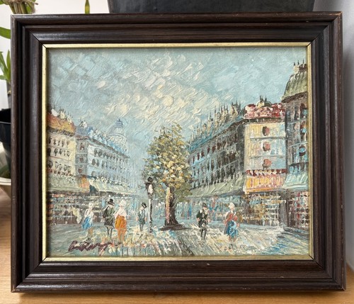 Vtg caroline burnett paris oil - caroline,