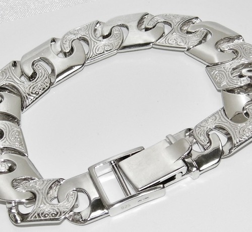 Sterling silver mens cast - silver,