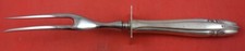 Stradivari by Wallace Sterling Silver Roast Carving Fork Sterling Guard 10 3/4" 