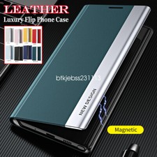 Leather Window View Flip Case Cover For Honor 200 90 Lite X9B X7B Magic 6 5