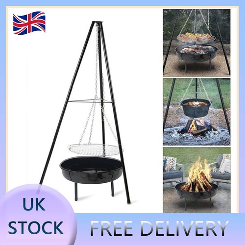 Outdoor tripod fire - tripod, pit