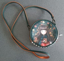 Santoro gorjuss Small Round Shoulder Bag,autumn Leaves/squirrel Design, Never...