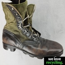 Vintage 1972 Military Army Jungle Boots – Rugged & Original – Battle- Wow! UK 9