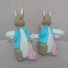 Rare Beatrix Potter Peter Rabbit Vintage Curtain Hook Tie Backs Nursery Bedroom