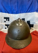 Orginal Pre WW2 French M26 Adrian Helmet With Liner + Chinstrap RARE