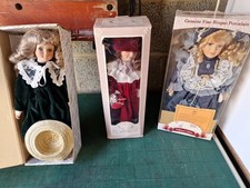 3 collectable Dolls. Boxed. Vgc.