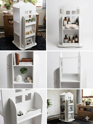 Rotating kids bookshelf 360 - bookshelf,