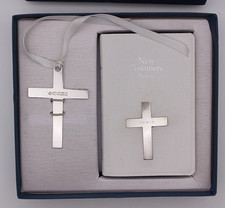 Sterling Silver Bookmark and New Testament Gift Set by Carrs of Sheffield 2005