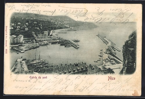 Postcard nice entrée - du, port