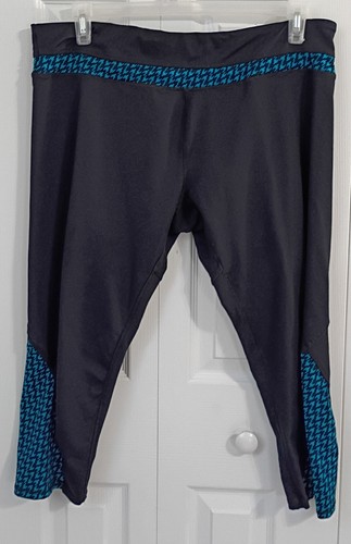 Ladies black blue capri - ladies,