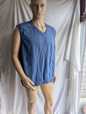 F&F Mens Sweater Vest Blue