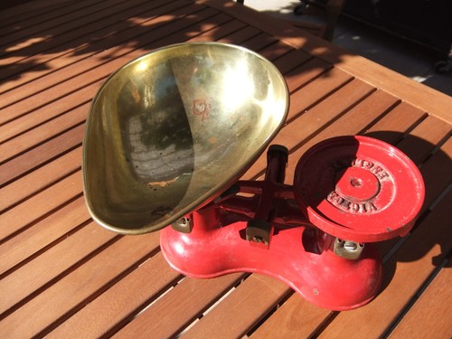 Victor balance scales red - balance, scales,