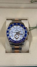 Rolex Yacht-Master II 44mm EveRose Gold & Steel White Dial & Blue Bezel 116681