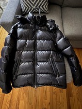 Moncler Black Hooded Quilted