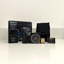 VGC Panasonic Digital Camera Lumix DMC-TZ30 14.1MP Black - Full Kit & Tested