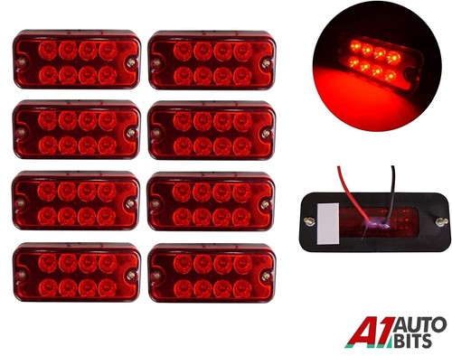 Led red marker rear - 8x,
