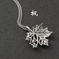 Maple Leaf Pendant Necklace Pendant 925 Sterling Silver Women Gift