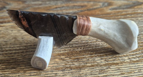 Small bone handle mahogany - small,