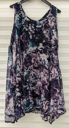 Kaliko purple mix floaty - kaliko, lined