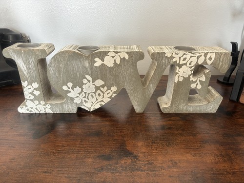 Next wooden love sign - next, tea