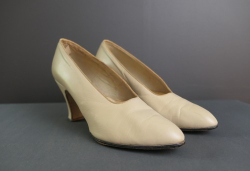 Vintage 1930s cream leather - 1930s,