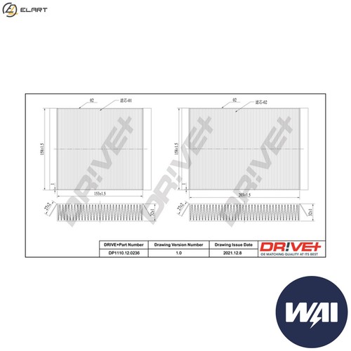 Filter cabin air - filter,