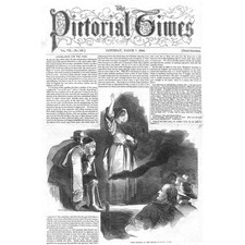 SHIRRELL HEATH Polly Edwards at an Anti Corn Law Meeting - Antique Print 1846