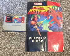 Super Metroid Cartridge And Players Guide Super Nintendo Snes