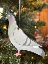 Hand Painted Pigeon Ornament