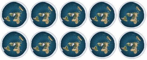 Flat earth circle - flat,