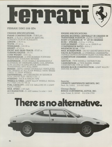 1976 ferrari dino 308 gt4 - ferrari,