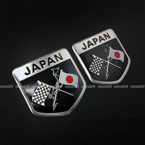 Metal car sticker japanese - metal,