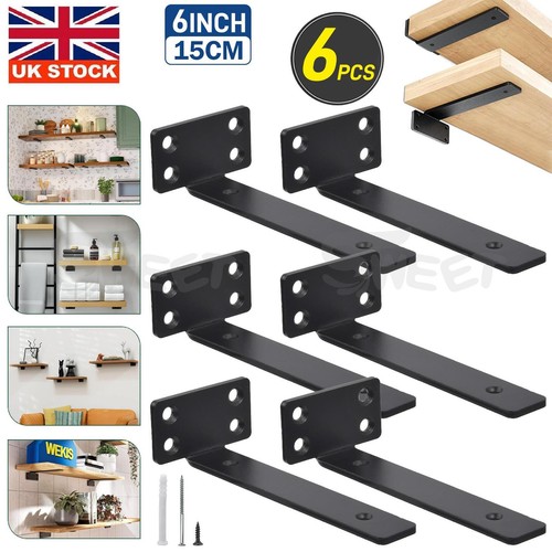 Pack floating shelf brackets - 6,