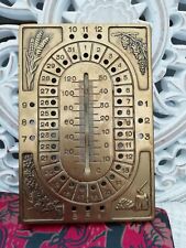 Vintage French Brass Calendar