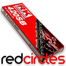 BLACK RK 420 PIT BIKE CHAIN 54/108 LINK 50cc 110cc 125cc 140cc 160cc PITBIKE