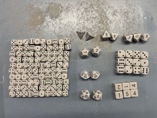 Dice Set  ‘CHESSEX OPAQUE GREY & BLACK’ Small/Large D6s D4s D8s D10s D12s & D20s