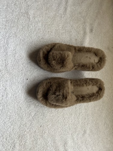 Heeled fluffy mules - heeled,