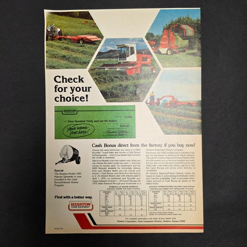 Vintage hesston farm equipment - vintage,