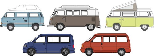 Oxford diecast vw camper - oxford,
