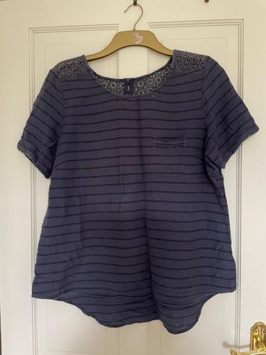 Fatface navy cotton top - fatface,