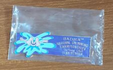 Old Factory Sealed Enamel Pin Badge - Bazuka National Swimming Team Member