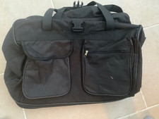 travel bag overnight weekender bag black with wheels small flight bag